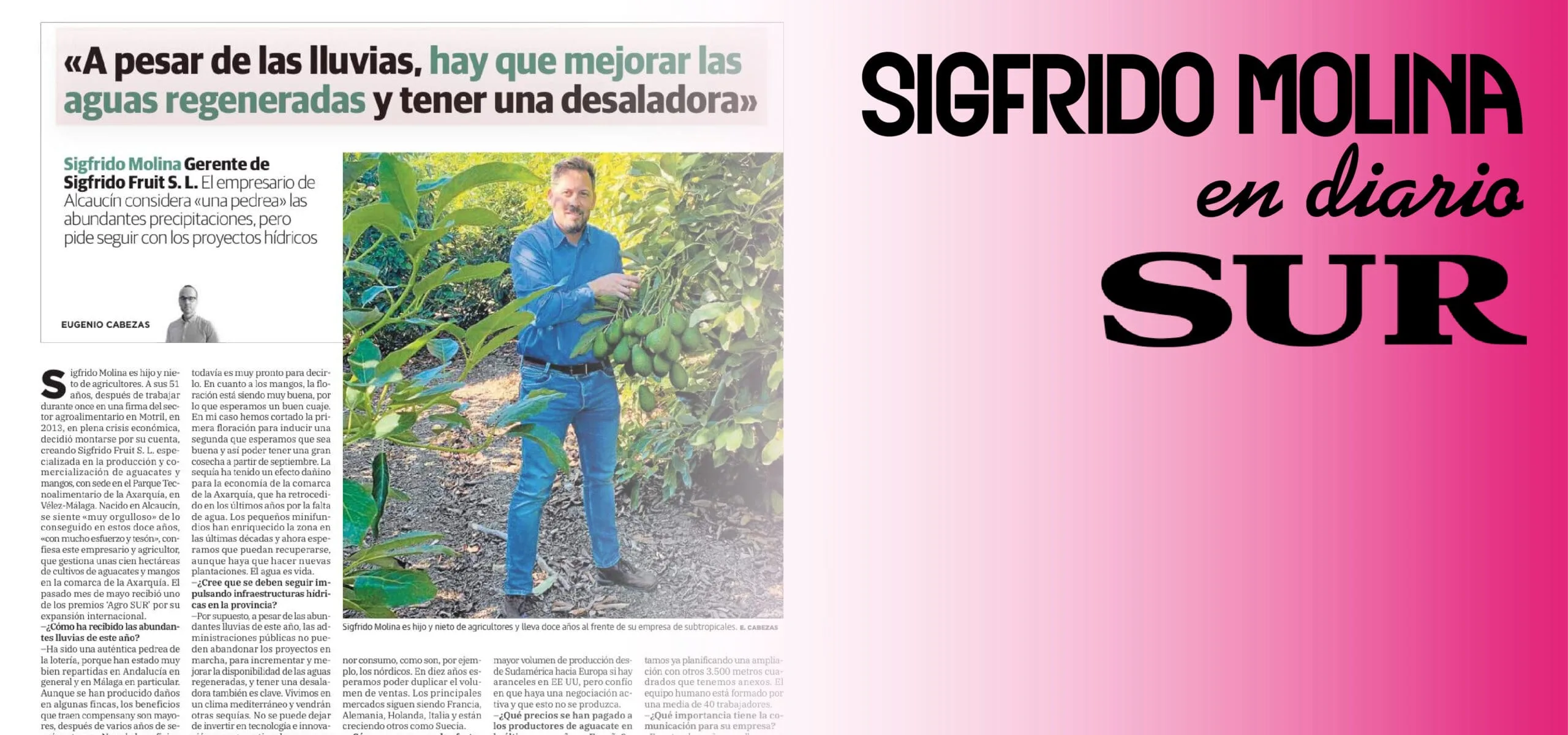 Sigfrido Molina dans Diario Sur